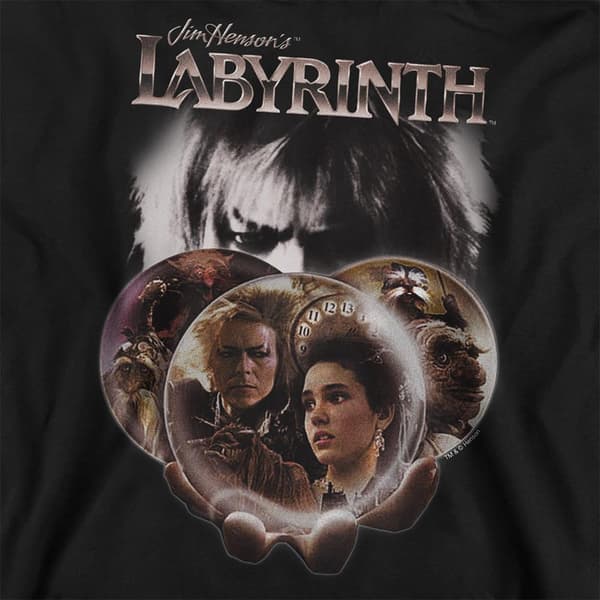 Labyrinth Unisex Vuxen Globe Sweatshirt L Svart Black L