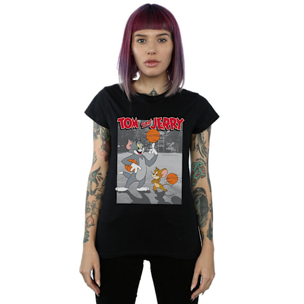 Tom And Jerry Dam/Damer Basket Buddies Bomull T-shirt X Black XXL