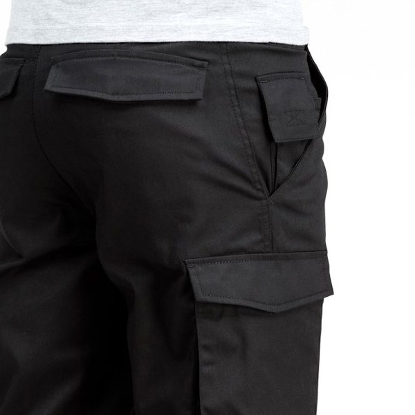 Russell Workwear Herr Polycotton Twill Byxa / Byxor (Regular Black 40W x Regular