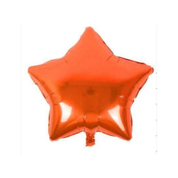 Realmax Star Folieballong (Förpackning med 10) One Size Orange Orange One Size