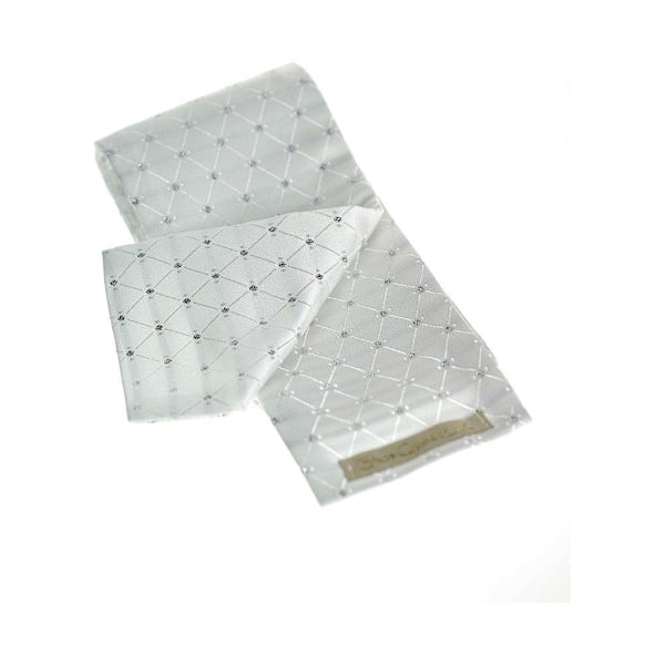 ShowQuest Untied Samlesbury Stock One Size Vit/Silver White/Silver One Size