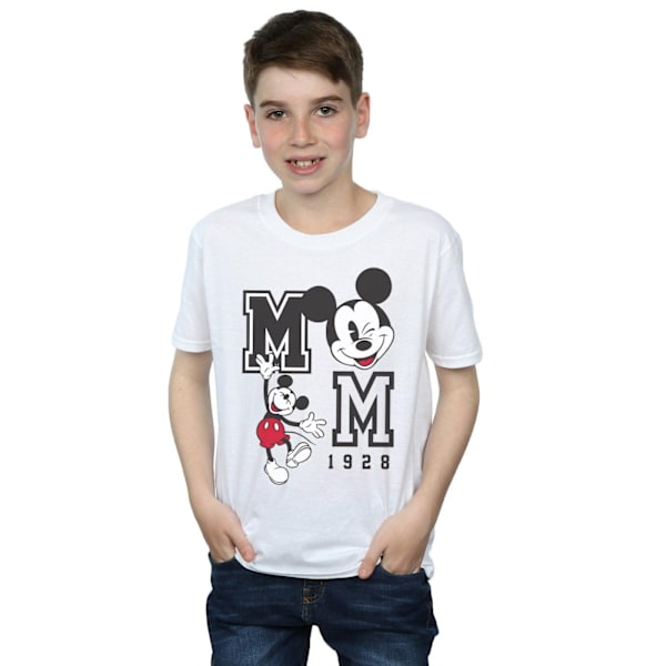 Disney Boys Mickey Mouse Hopp och Blink T-shirt 12-13 år Vit White 12-13 Years