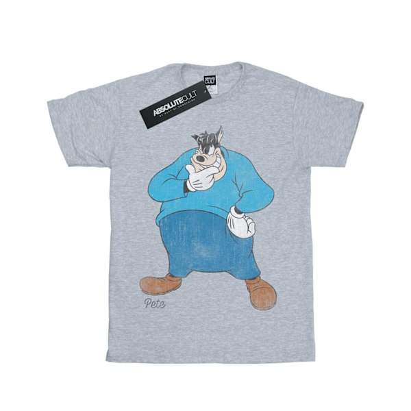 Disney Girls Classic Pete Bomull T-shirt 12-13 År Sports Grå Sports Grey 12-13 Years