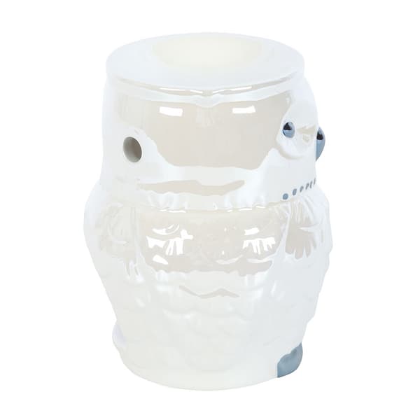 Something Different Iriserande Uggla Oljebrännare En Storlek Vit White One Size