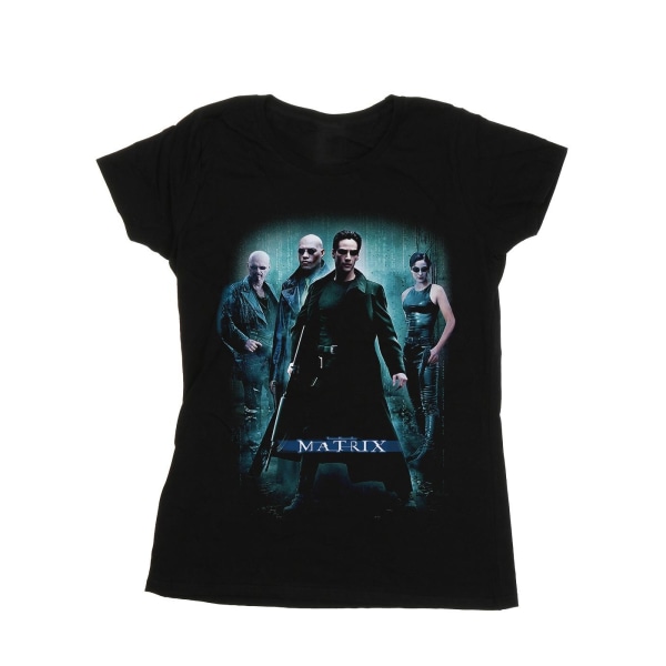 The Matrix Womens/Ladies Group Poster Cotton T-Shirt XL Svart Black XL