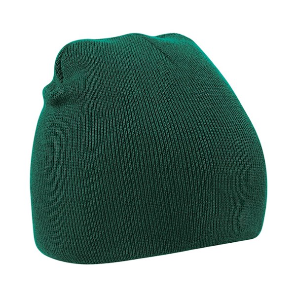 Beechfield Basic Knitted Winter Beanie Hat One Size Bottl Bottle Green One Size