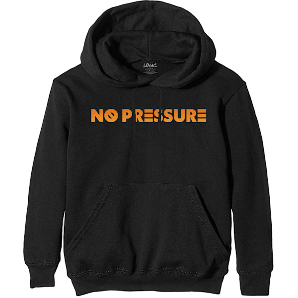 Logic Unisex Vuxen No Pressure Gradient Ryggtryck Hoodie L Svart Black L