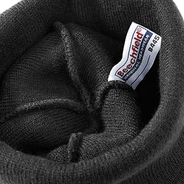 Beechfield Unisex Enfärgad Vintermössa / Huvudbonad (Perfekt för Black One Size