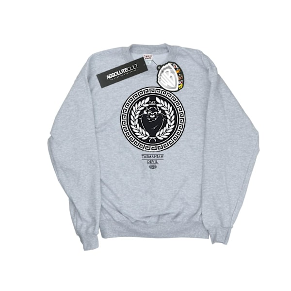 Looney Tunes Dam/Damer Taz Grekisk Cirkel Sweatshirt M Sports Sports Grey M