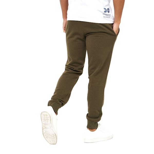 Crosshatch Mayview Joggingbyxor för män L Mörk oliv Dark Olive L