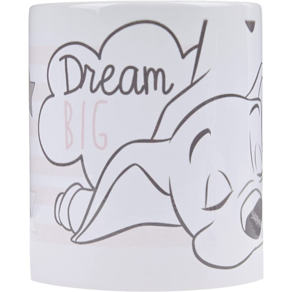 101 Dalmatiner Dröm Stort Mugg En Storlek Vit/Grå White/Grey One Size