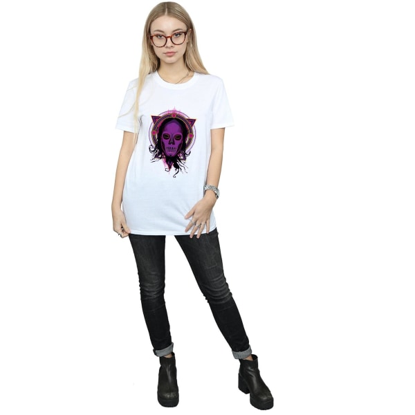 Harry Potter Dam/Kvinnor Neon Dödsätare Bomull Boyfriend T- White L