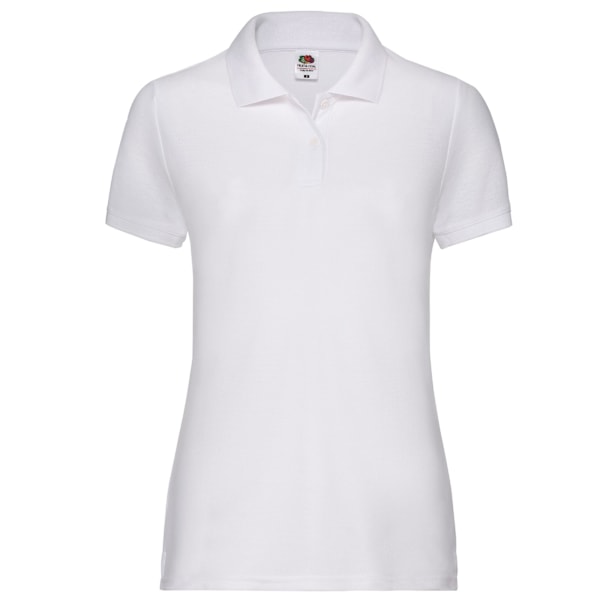 Fruit of the Loom Dam/Dam Pique Lady Fit T-shirt S Vit White S