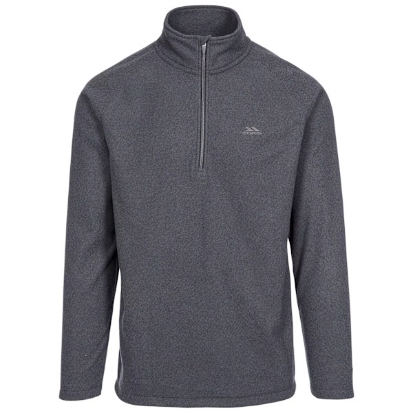 Trespass Keynote Anti-Pilling 1/4 Zip Fleece Top S Charcoal för Herr Charcoal S