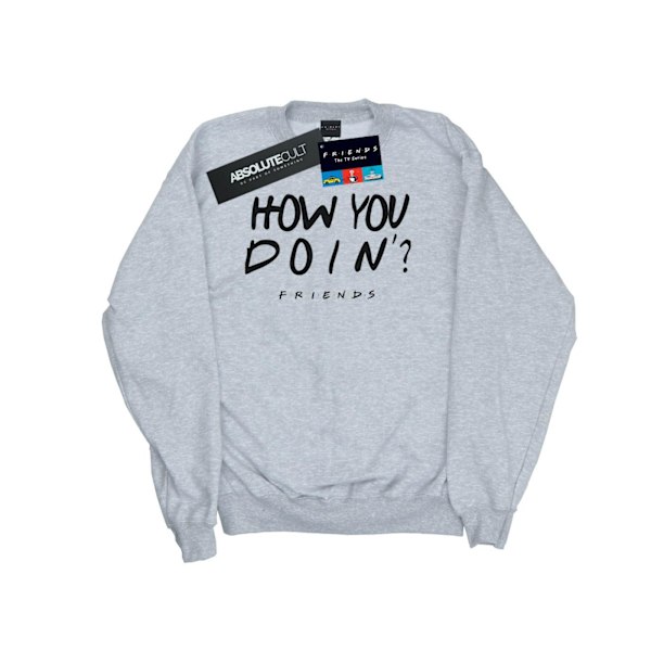 Friends Dam/Damer Hur Mår Du? Sweatshirt L Sports Grey Sports Grey L