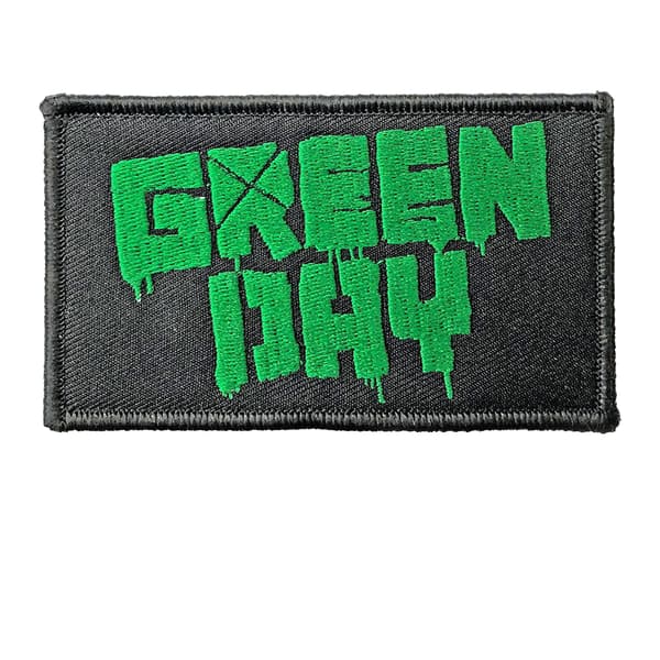 Green Day Dubbelsidig Patch Logo Nyckelring One Size Grå/Grön Grey/Green One Size