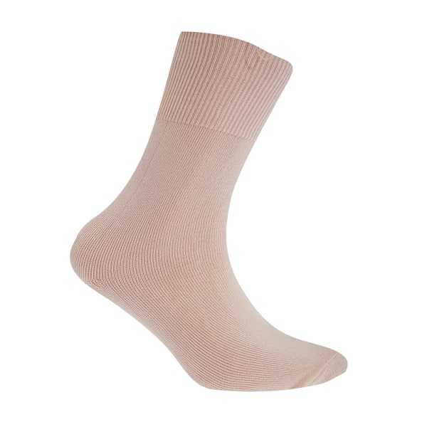 Silkeslena barndansstrumpor för pojkar/flickor i klassiska färger (1 par) Pink 6-8.5 UK