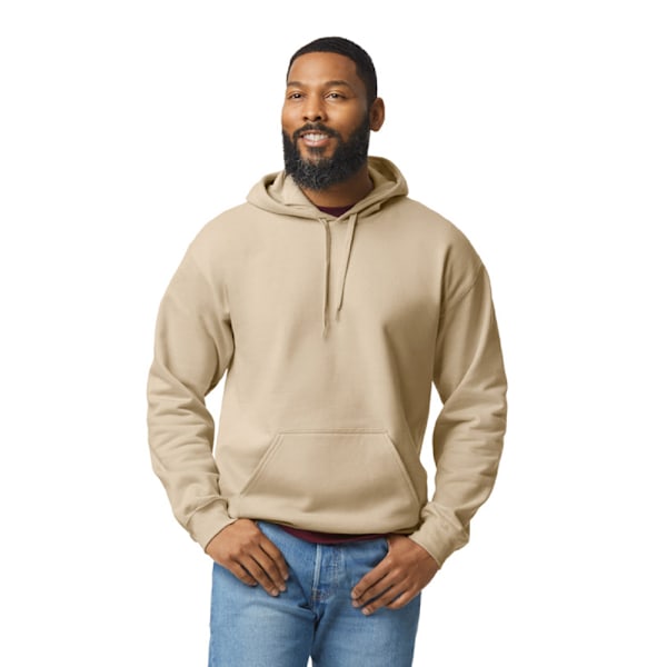 Gildan Unisex Adult Softstyle Fleece Midweight Hoodie L Sand Sand L