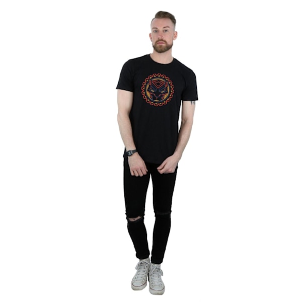 Marvel Herr Svart Panter Tribal Panther Ikon T-shirt M Svart Black M