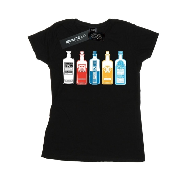 Fantastic Beasts Womens/Ladies Potion Collection T-shirt i bomull Black M