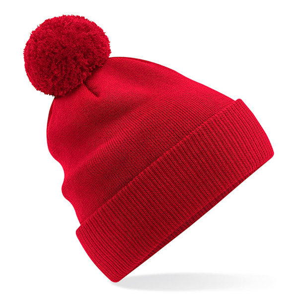 Beechfield Snowstar ekologisk bomulls beanie en storlek klassisk röd Classic Red One Size