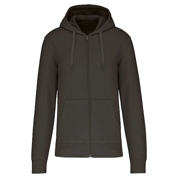 Kariban Eco-vänlig Full Zip Hoodie för Herr L Mörkgrå Dark Grey L