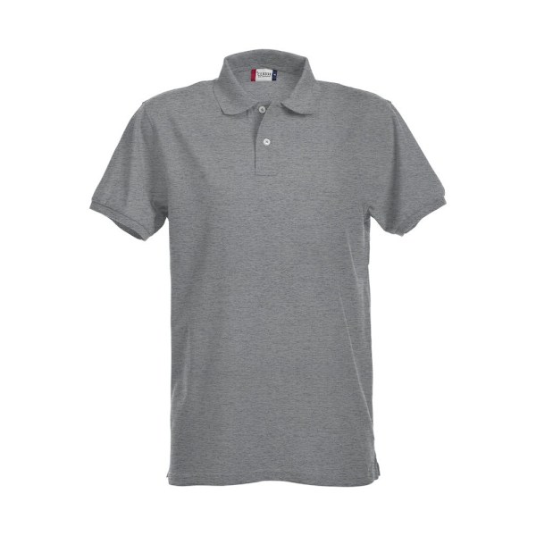 Clique Herr Melange Poloshirt XL Grå Grey XL