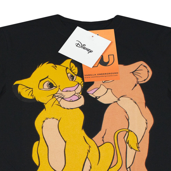 The Lion King Dam/Dam Simba And Nala Boyfriend T-shirt S Black/Yellow S