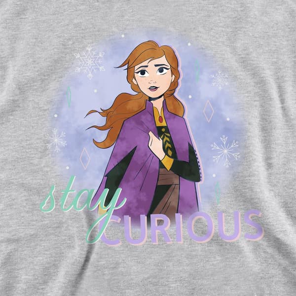 Frozen Barn/Barn Stay Curious Anna Heather Pullover Hoodie Athletic Heather 5-6 Years