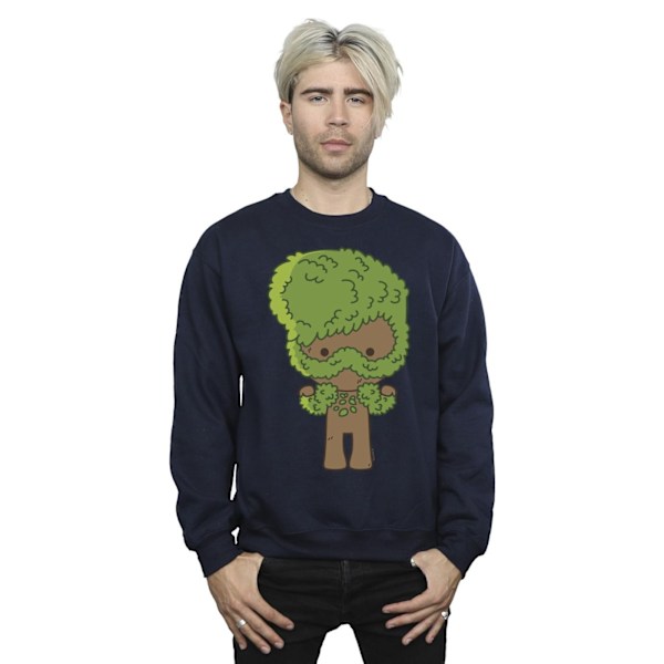Marvel herr I Am Groot Chibi Flex sweatshirt L marinblå Navy Blue L