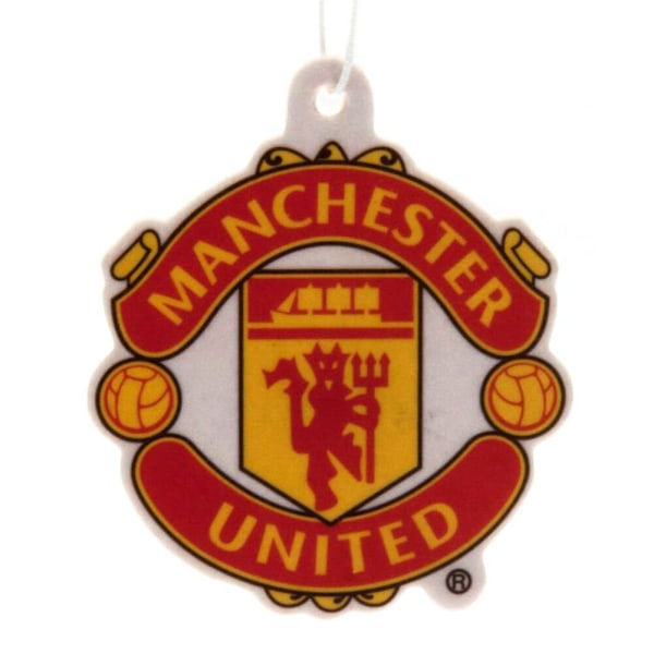 Manchester United FC Crest Luftfräschare One Size Röd/Gul Red/Yellow One Size