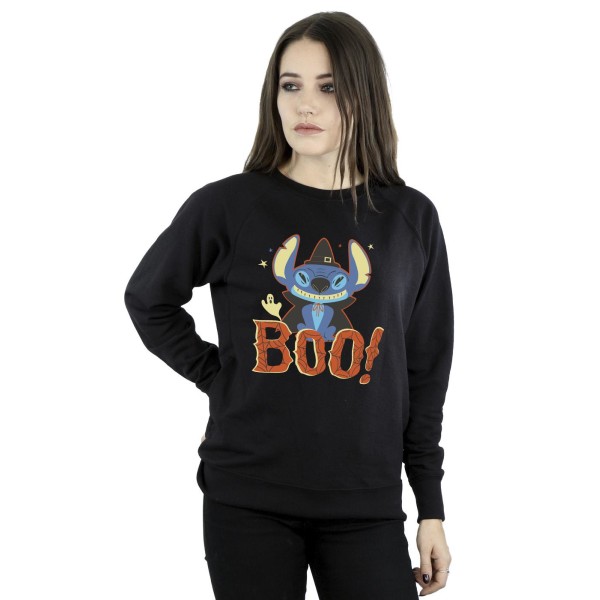 Disney Dam/Kvinnor Lilo & Stitch Boo! Sweatshirt XL Svart Black XL