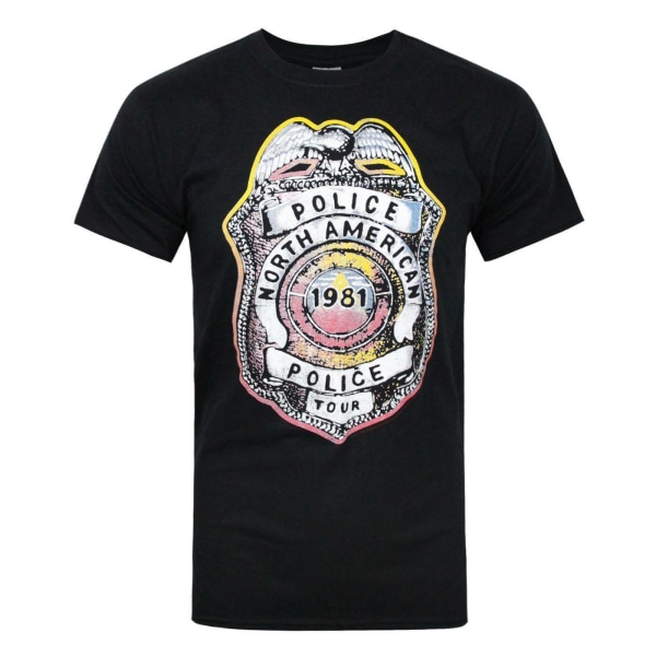 The Police Mens North American Tour 1981 T-shirt M Svart Black M