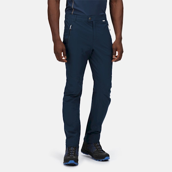 Regatta Highton Multi Pocket Walking Trousers 40L Moonligh för män Moonlight Denim 40L