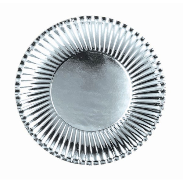 Bristol Novelty Paper Metallic Engångstallrikar (Förpackning om 10) 1 Silver 18cm