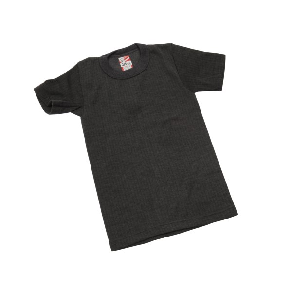 Pojkars termiska kläder kortärmad T-shirt Polyviscose-sortiment ( Charcoal Chest: 20-22inch (Age 3-5)