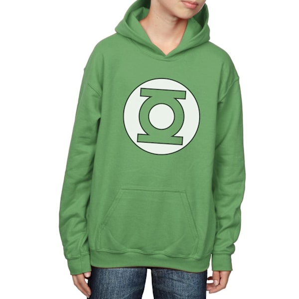 DC Comics Boys Green Lantern Logo Hoodie 9-11 år Irländsk grön Irish Green 9-11 Years