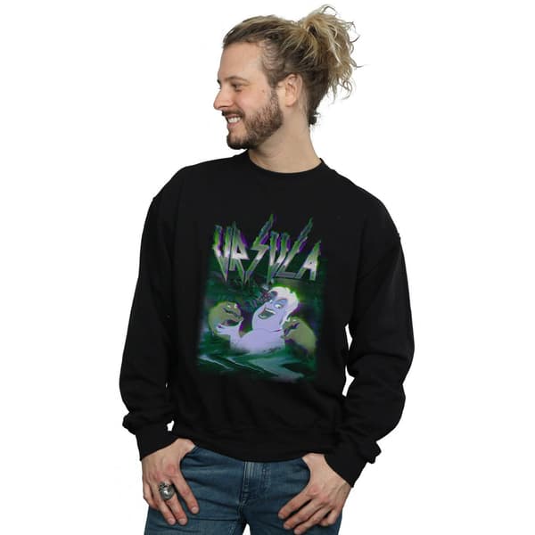 Disney Herr Ursula Glitch Sweatshirt S Svart Black S