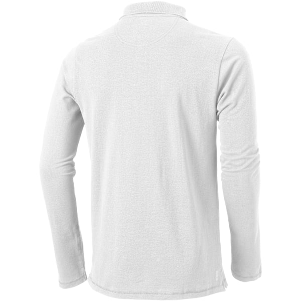 Elevate Mens Oakville Långärmad Poloskjorta S Vit White S