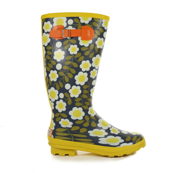 Regatta Dam/Dam Orla River Floral Wellington Boots 5 UK B Black/Yellow/Green 5 UK