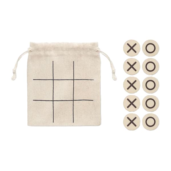 MidOcean Topos Tic-Tac-Toe-spel i trä One Size Beige Beige One Size