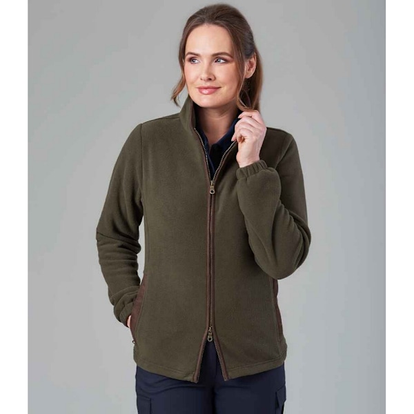 Brook Taverner Unisex Vuxen Baltimore Fleece Jacka L Olivgrön Olive Green L