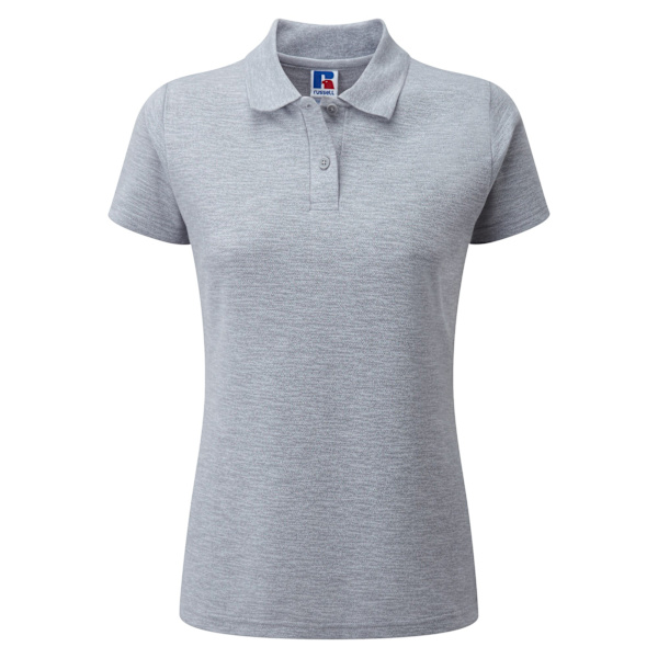 Jerzees Colours Dam 65/35 slitstark Pique kortärmad Po Light Oxford XL