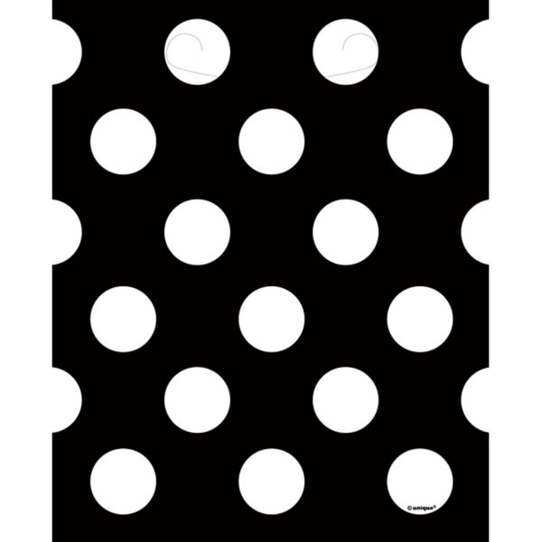 Unika partiprickiga byte/presentväskor (paket med 8) One Size Blac Black/White One Size