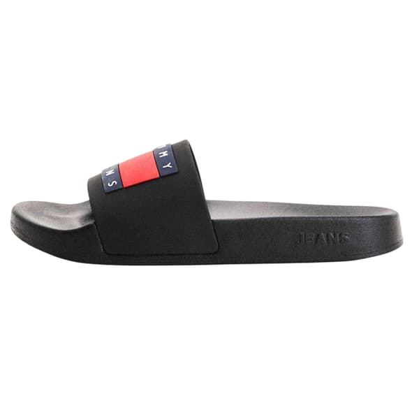 Tommy Jeans Herr Logo Pool Sliders 7 UK Svart Black 7 UK
