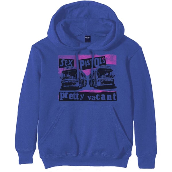 Sex Pistols Unisex Adult Pretty Vacant Coaches Hoodie M Blå Blue M