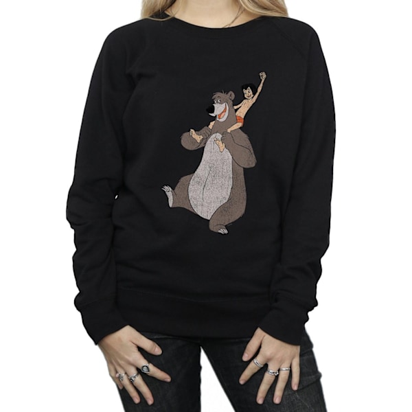 Djungelboken Dam/Dam Classic Mowgli Och Baloo Sweatshirt X Black XXL