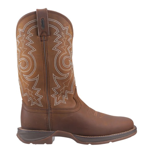 Durango Herr Rebel Pro Cowboy Boots i Fullnarvläder 7 UK Fla Flaxen Brown 7 UK