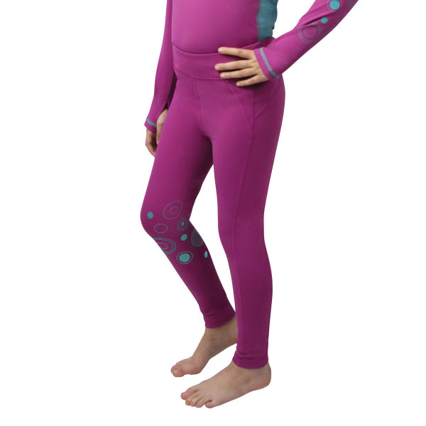 Hy Childrens/Kids DynaMizs Ecliptic Ridtights 11-12 Y Plum/Teal 11-12 Years