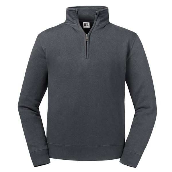 Russell Herr Authentic Quarter Zip Sweatshirt 4XL Convoy Grå Convoy Grey 4XL